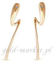 Kolczyki z tego zota z DIAMENTAMI CEOR008GG