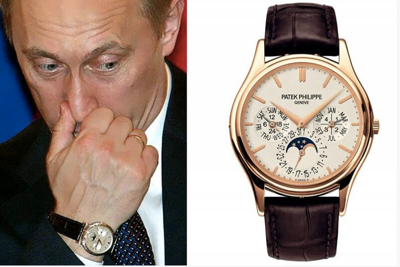 Putin z zegarkiem