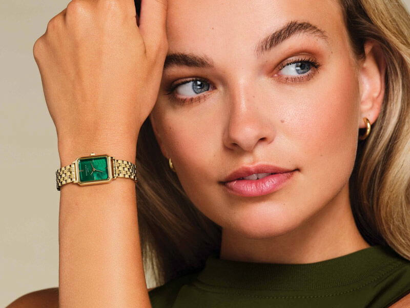 Zegarek Rosefield z kobiecą twarzą