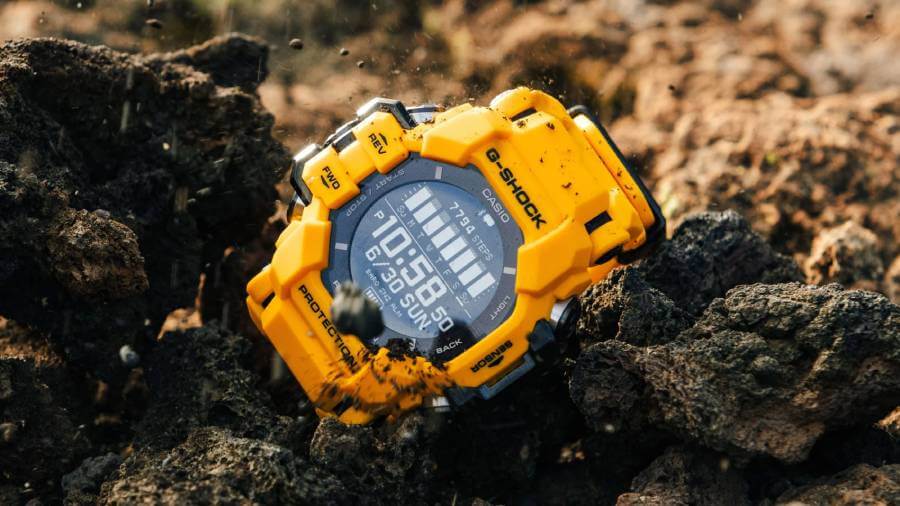 Żółty zegarek Casio Gshock